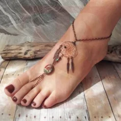 Limited Dreamcatcher Feather Anklet At TATOSPIZZAS